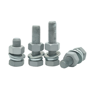 8.8级热镀锌外六角螺栓套装高强度铁塔热浸锌螺丝螺母组合M8-M36