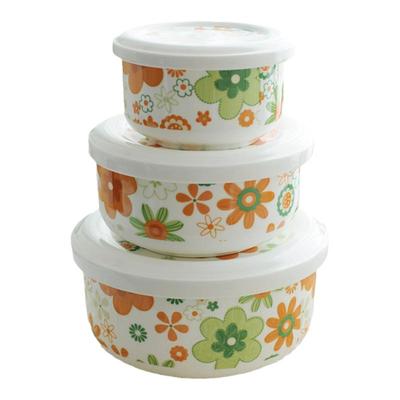 瓷盖！食品级微波炉专用碗带盖蒸