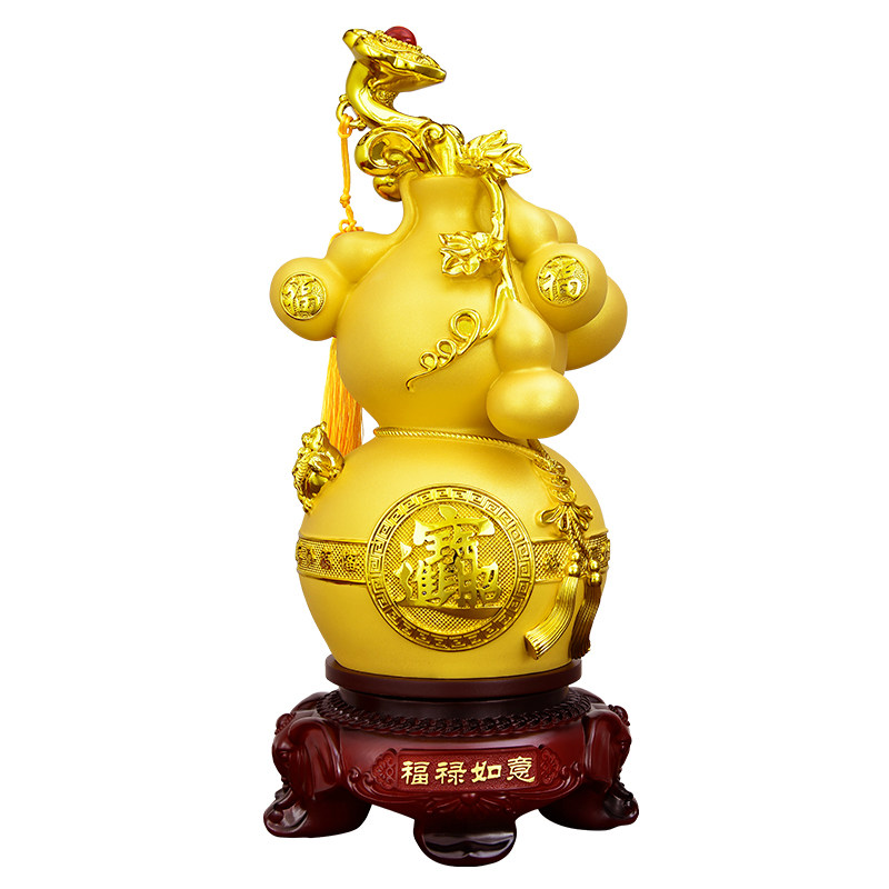 福禄如意葫芦摆件招财客厅装饰品