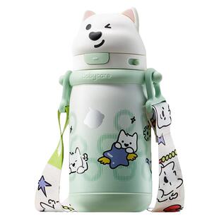 babycare西高地儿童保温杯婴儿宝宝6个月以上男女孩家用学饮水杯
