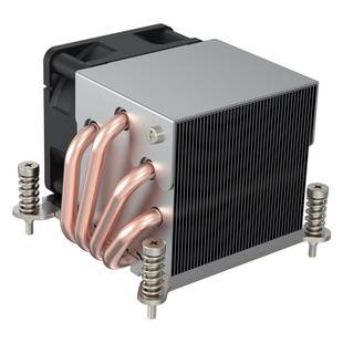 电脑1700风冷风扇 金钱豹散热器INTEL全新4热管通用2u服务器静音