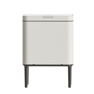 垃圾桶家用按压式厨房客厅办公室厕所高脚带盖不锈钢大容量轻奢筒