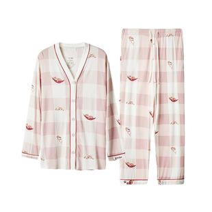 loveloc孕妇春秋睡衣月子服纯棉舒适孕期产后哺乳四季家居服套装