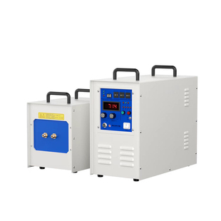 高频感应加热机轴类热装热拆铜管车刀焊接铜料铁棒热锻小型熔炼炉