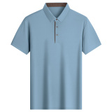 罗蒙男士薄款商务休闲短袖T恤券后39元包邮