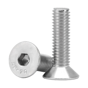 东明304不锈钢沉头内六角螺丝螺钉平头螺栓M2M3M4M5M6M8M10M12M20