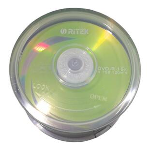 铼德档案系列 DVD+R 16X 空白刻录光盘 50片装 DVD刻录盘桶装