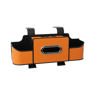 高档汽车椅背收纳盒多功能纸巾盒车载水杯架后排座椅后背车内置物