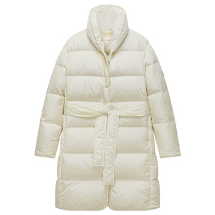 【新品】奚梦瑶同款OCHIRLY欧时力青果领长款羽绒服外套腰带26春