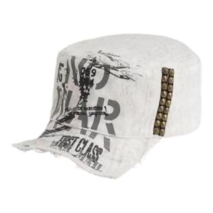 【AGD】WrongSolution“NOWAR”印花异形可弯曲变形多带法平檐帽