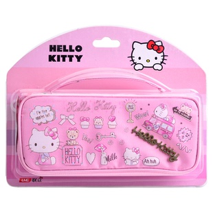 hello kitty大容量笔袋女孩版2023年新款初中女生专用铅笔盒女童小学生高中学生高颜值简约ins文具盒女款透明