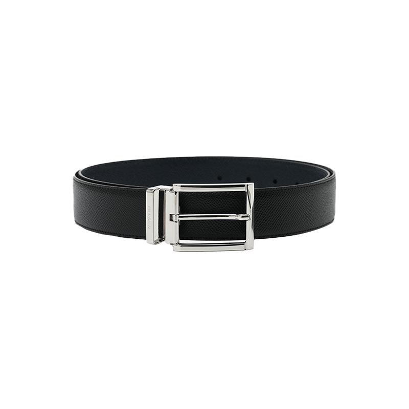 【自营】FERRAGAMO/菲拉格慕男士小牛皮休闲百搭钉扣皮带腰带