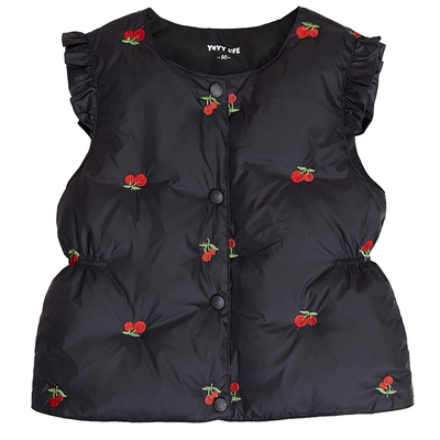 女童三防羽绒马甲保暖背心90绒