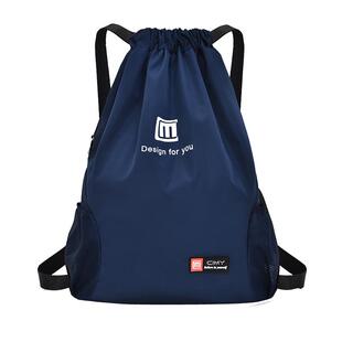 牛津布大容量抽绳双肩包女2025新款束口袋健身包运动旅行包男背包