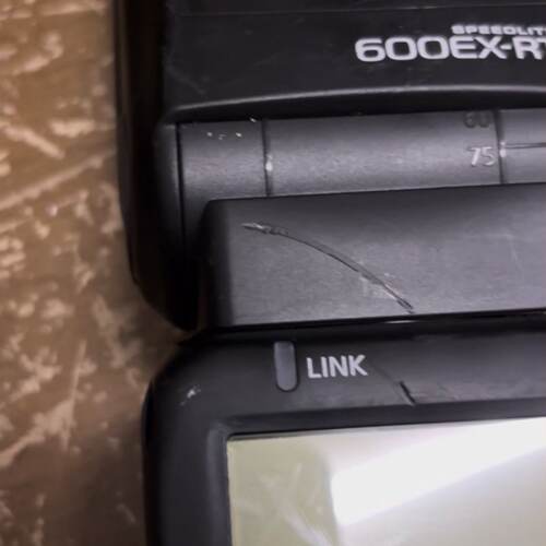 【请询价】600EX-RT原装机顶闪光灯，实物看看图，成色看看图。