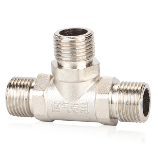 全铜4分燃气阀煤气专用三通天然气配件燃气表F型M30燃气三通阀门