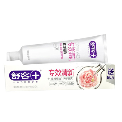 舒客柠檬薄荷牙膏不含氟去黄