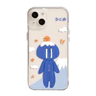 yukio适用苹果16promax手机壳iPhone15丑娃14三日橘13富士山12mini不撞壳11新款8plus全包17透明xr软硅胶7套e