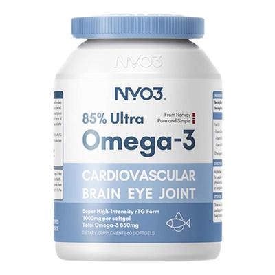 诺威佳NYO3 高浓缩rTG结构鱼油软胶囊60粒活力心脑清润眼眸