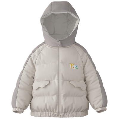 papa爬爬冬季羽绒服中长款保暖