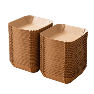 空气炸锅专用纸烤箱吸油垫纸家用锡纸碗电炸锅方形烘焙硅油纸烘烤