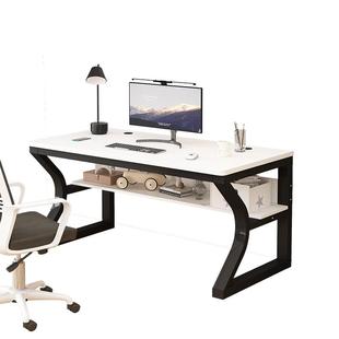 实木电脑桌学生卧室家用书桌办公桌长条桌工作台简易电竞桌学习桌