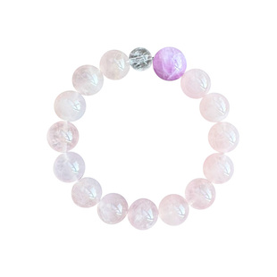 曦光里【事事顺意】超顺利/情绪稳定 紫锂辉天然粉水晶手串新年礼