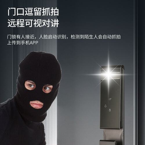 人脸识别智能门锁指纹锁家用防盗门可视猫眼电子指纹密码锁入户门