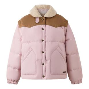 【鹅绒】Eland衣恋羽绒服女工装风可拆袖保暖毛领外套2025冬新款