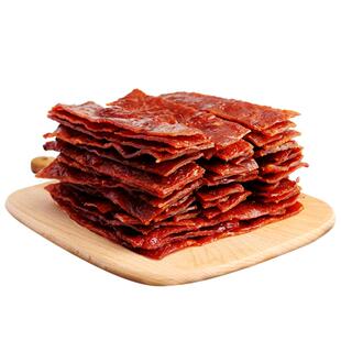 叶家记大片原切猪肉干500g 竹筛低温烤多口味猪肉脯干办公室零食