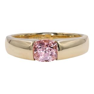 【小确幸3】宝石戒指女紫宝石耳钉尖晶石戒指18K金彩宝首饰珠宝F0