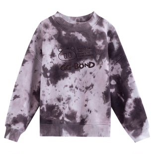 GGBOND猪猪侠休闲卫衣春夏新款洋气时尚儿童扎染圆领卫衣酷帅男童