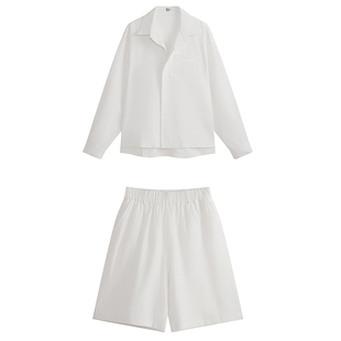 COLN你的紧张与懒散 放松与克制 麻料衬衫套装都会包裹得刚刚好