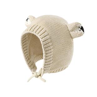 【清仓】babylove宝宝毛线帽冬季纯棉保暖针织帽子婴儿新年护耳帽