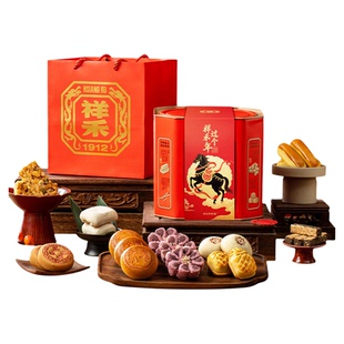 祥禾饽饽铺天津特产非遗糕点心零食年货礼盒伴手礼送礼枣泥卷小吃