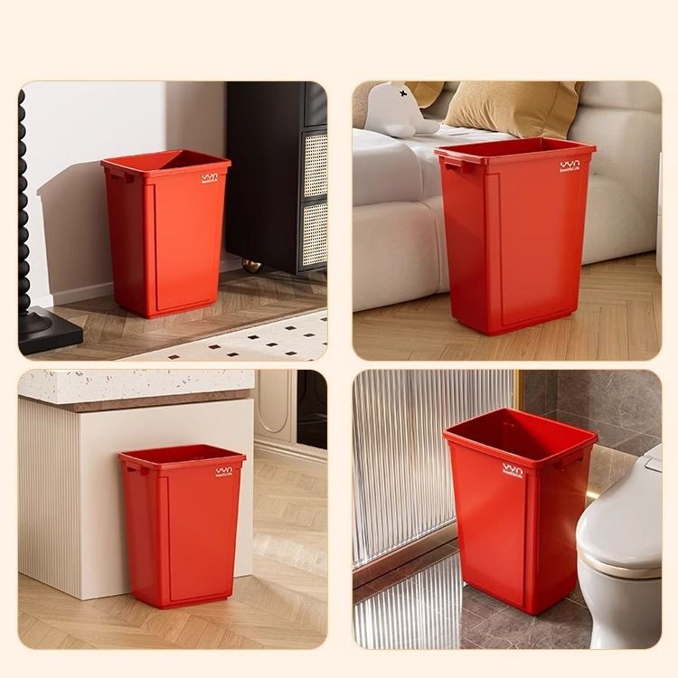 爆款四色商用带盖垃圾箱餐垃圾桶饭店大容量摇垃圾桶大盖家用号