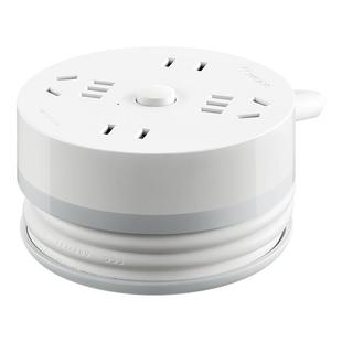 公牛迷你卷线盘可收线绕线盘线插座圆形排插电插板接拖线板R2220S