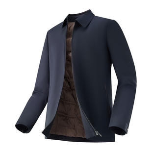 红豆防风羽绒服夹克男士25冬季中年厅局风夹克外套保暖男士