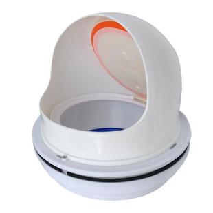 厨房油烟机管止逆阀玻璃孔防雨帽穿墙风帽外墙防风罩排气口出风罩