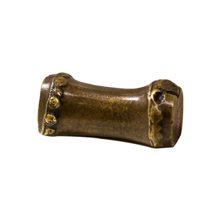 问心堂笔搁原创竹节青铜笔枕毛笔架笔搁镇尺笔搁笔架子小号笔床创意书法用具书房案头把玩摆件收藏文房四宝