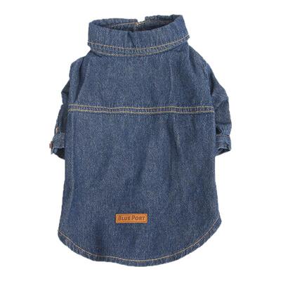 Blueport牛仔衬衣新款狗狗外套