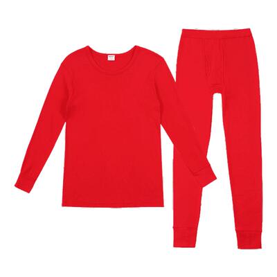 大红色本命年男女士蛇年保暖内衣