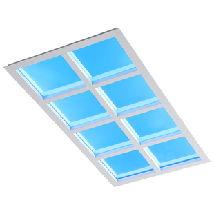 晴空灯明装蓝天窗灯自然光办公室创意超薄全光谱青天空客厅吸顶灯
