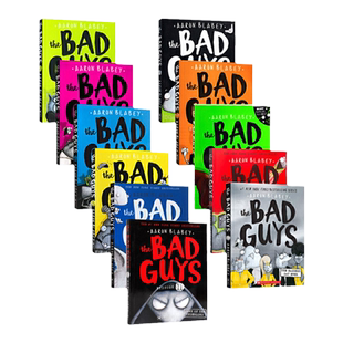 英文原版儿童漫画小说坏蛋联盟The Bad Guys Episode我是大坏蛋/砍人先生黑白章节书课外英语读物Aaron Blabey