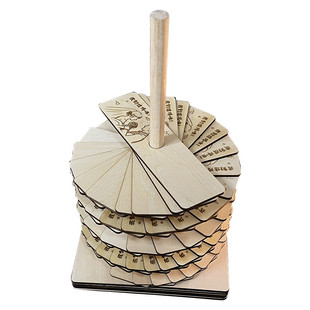 送卡通头像结婚礼庆木片旋转签到台签名板册定制备婚好物创意个性