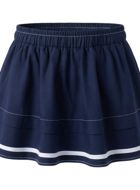 KEIKO学院风藏青色蓬蓬半身裙