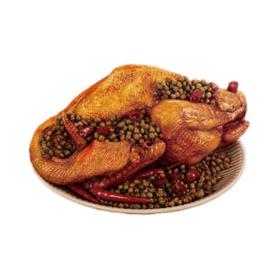 庆盛昌 椒麻鸡550克整只即食真空包装礼盒鸡肉吴桥烧鸡沧州特产