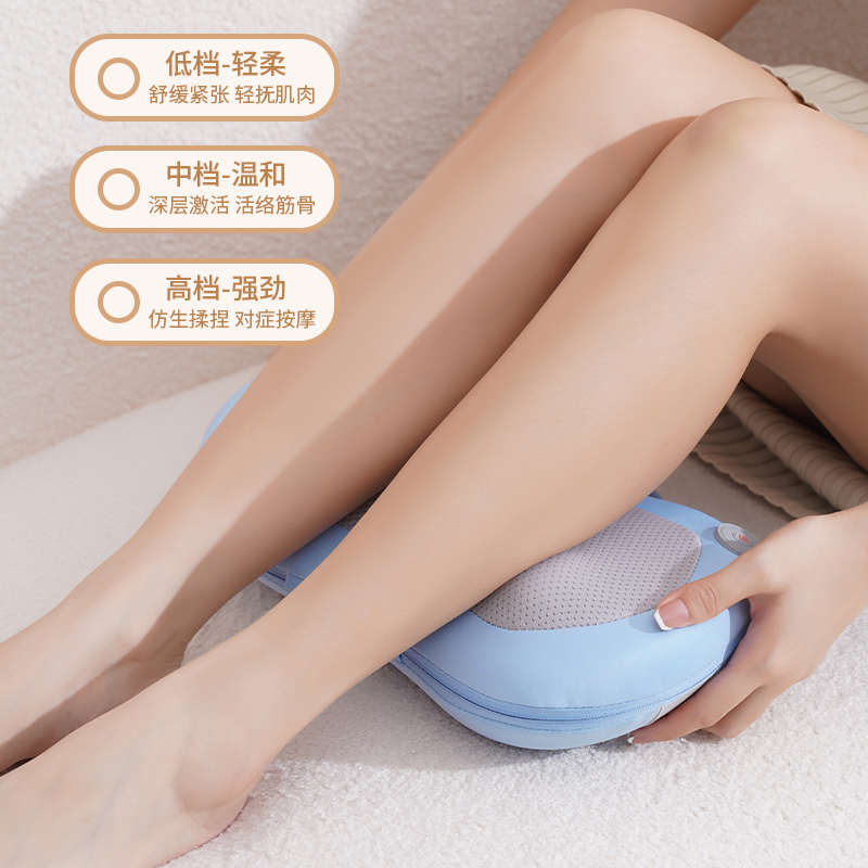 颈椎按摩器多功能全身肩颈腰部背部揉捏仪家用无线靠垫电动按摩枕