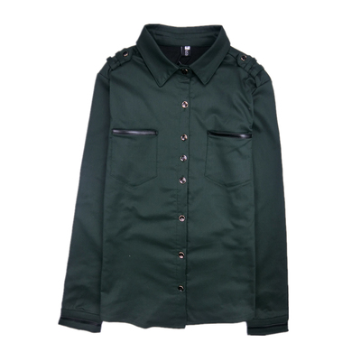 冬季新款加绒加厚保暖修身衬衣