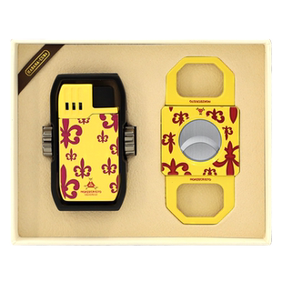 复刻古巴品牌风格 雪茄剪刀打火机工具套装 手指陀螺烟托